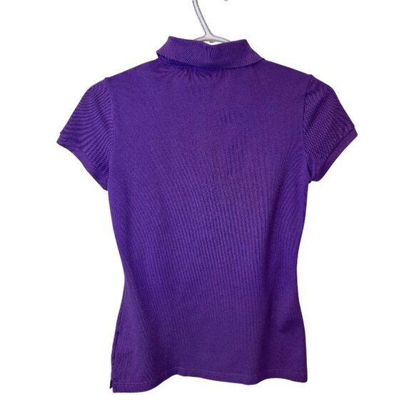 Lacoste purple short sleeve polo shirt size 36 - Picture 6 of 6